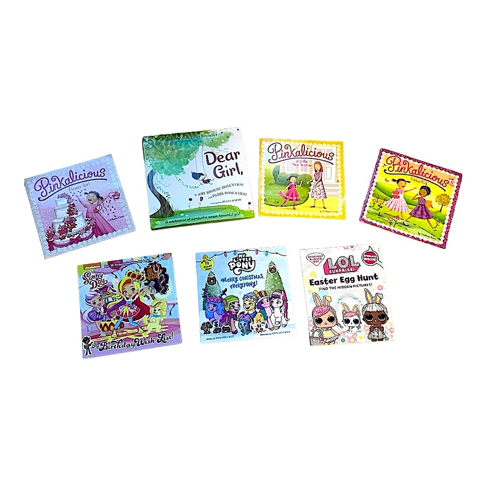 Girls Picture Books Set of 6 Pinkalicious Sunny Days LOL Surprise My Little Pony